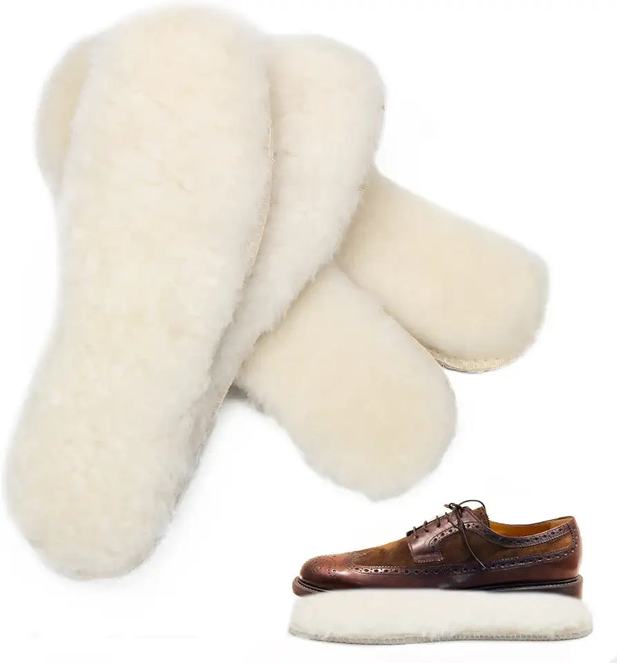 Sheepskin Insoles Women Size 8 Super Thick Fleece Insoles K308387