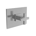 Weathered Copper Shower Trim Plate with Cross Handle D9424