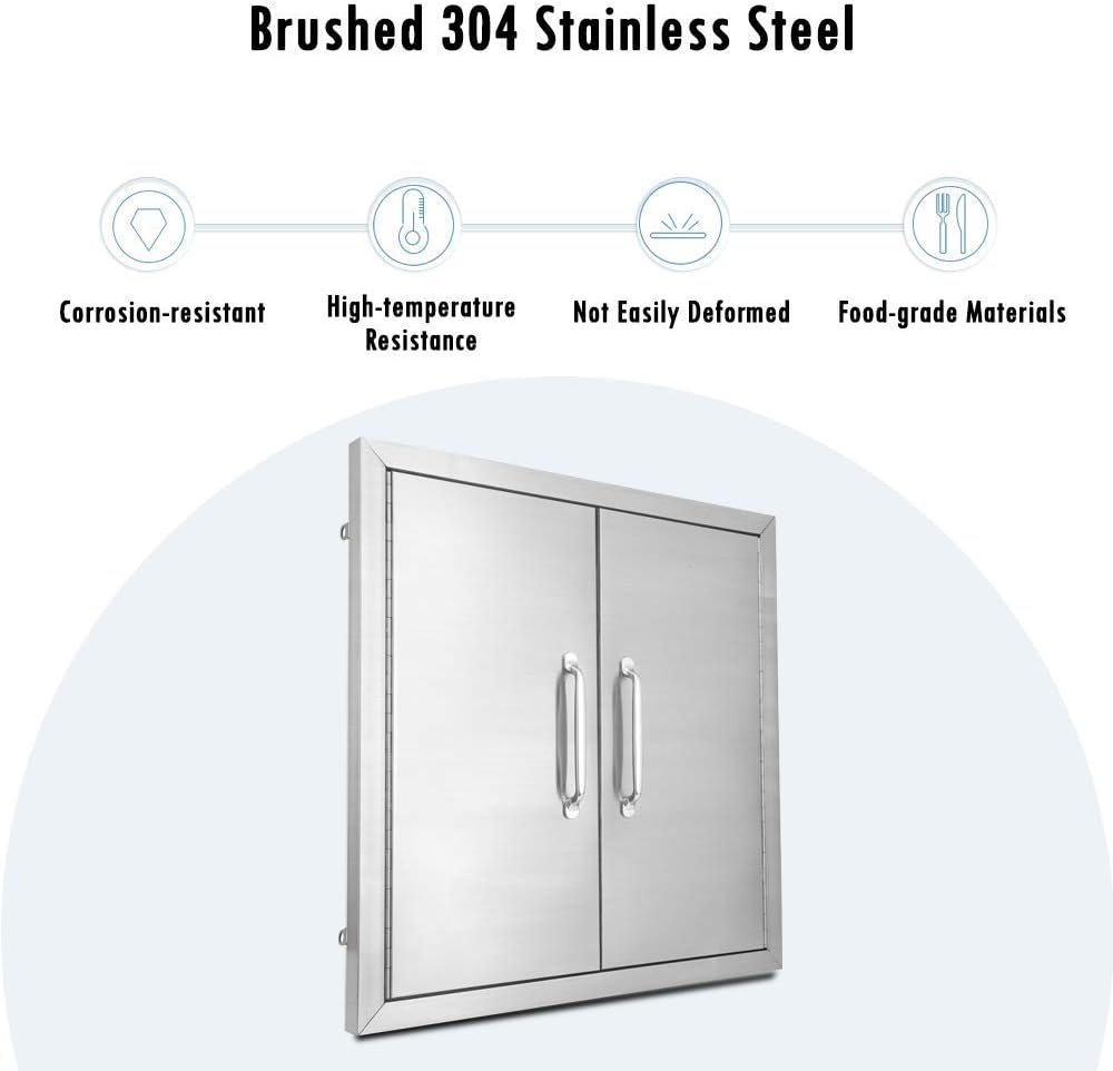 39 W X 26 H Stainless Steel Double Access Door X948