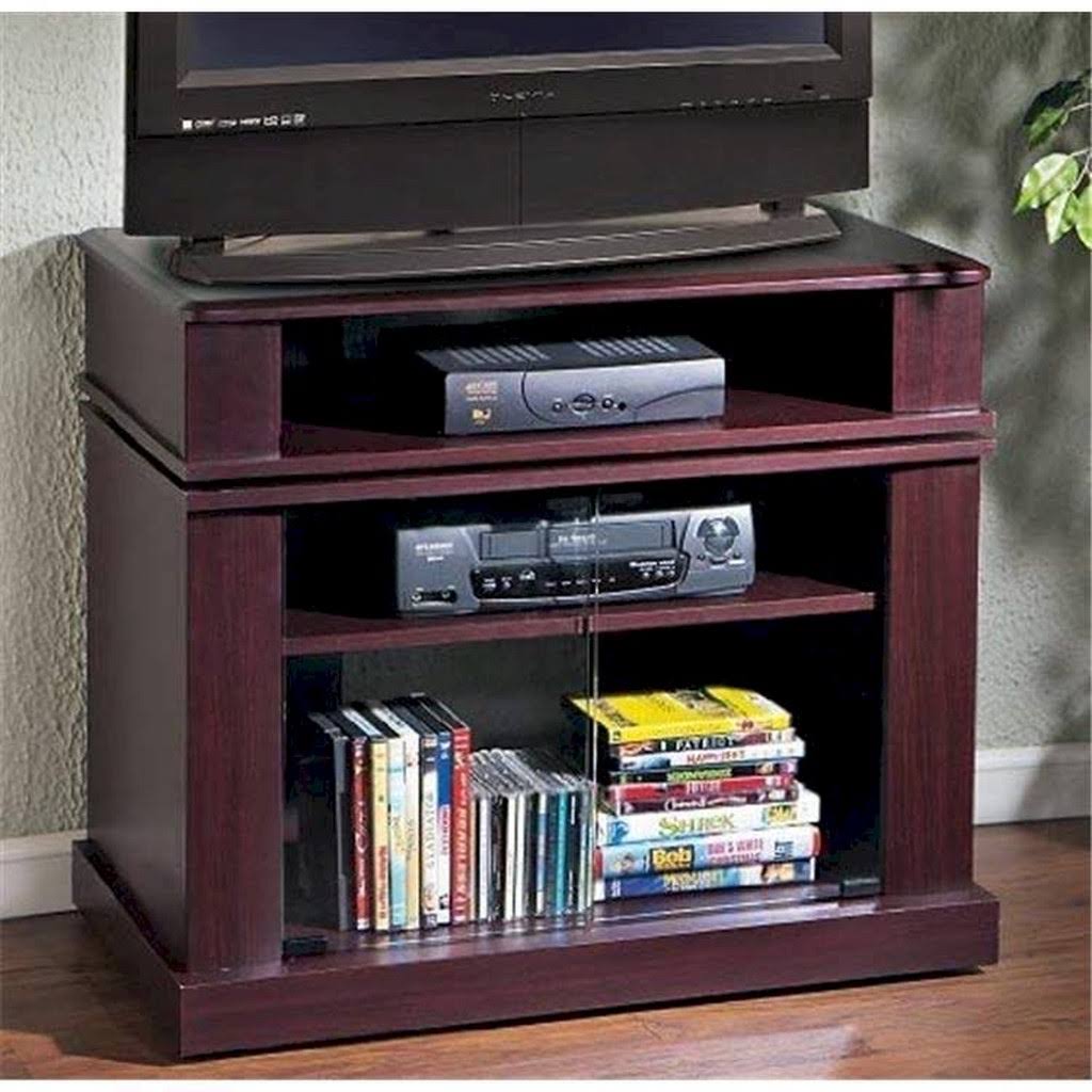 Cherry Swivel Top Entertainment Cart S106736