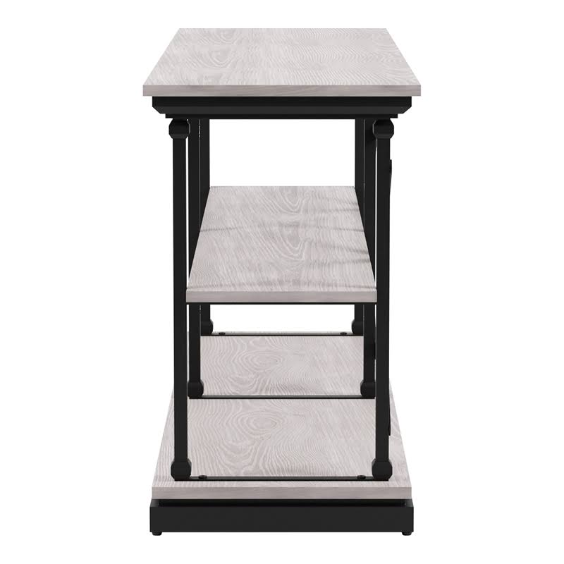 White Wood 2-Shelf Console Table K2928