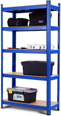 5-Tier Heavy Duty Steel Storage Shelves with Adjustable Shelves T6241