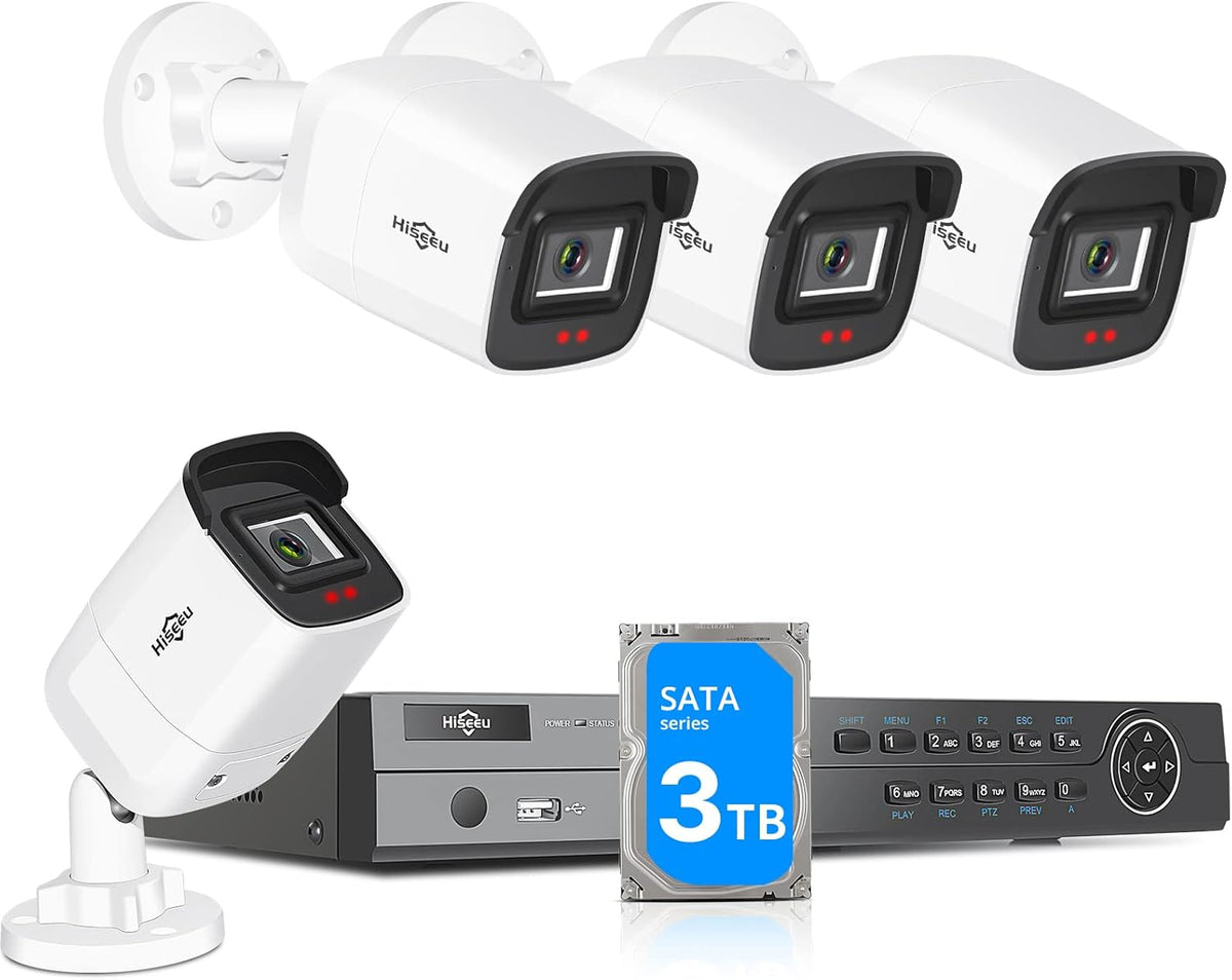 5MP PoE Security Camera System with 3TB Hard Drive O547223