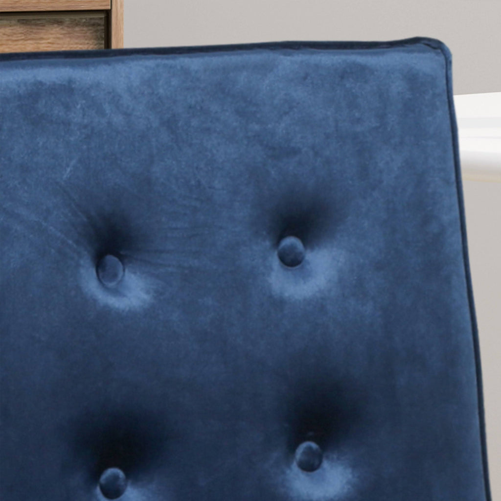 Set of 2 Tufted Velvet Dining Chairs Black K690035