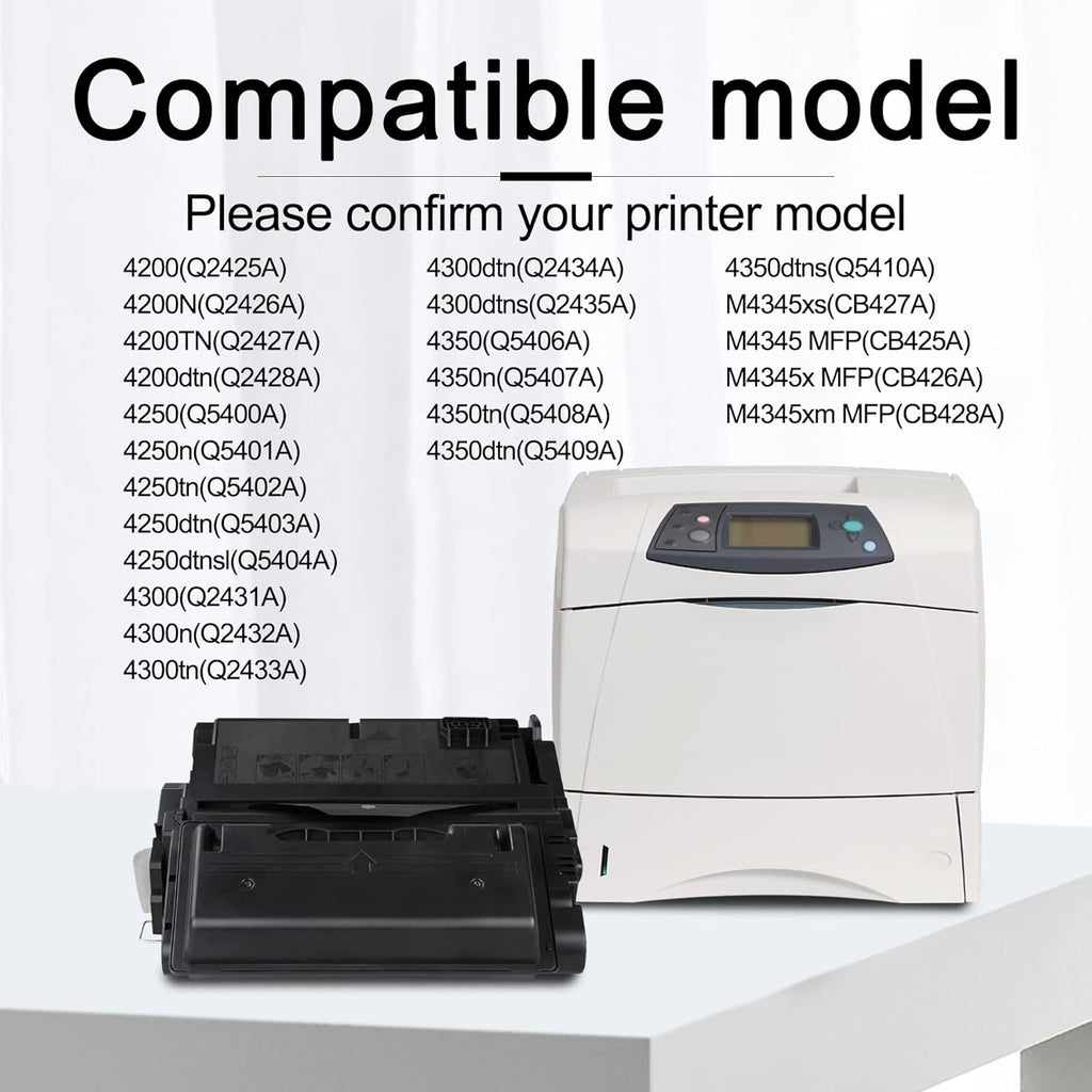 Black Compatible 45A Toner Cartridge Replacement Y461