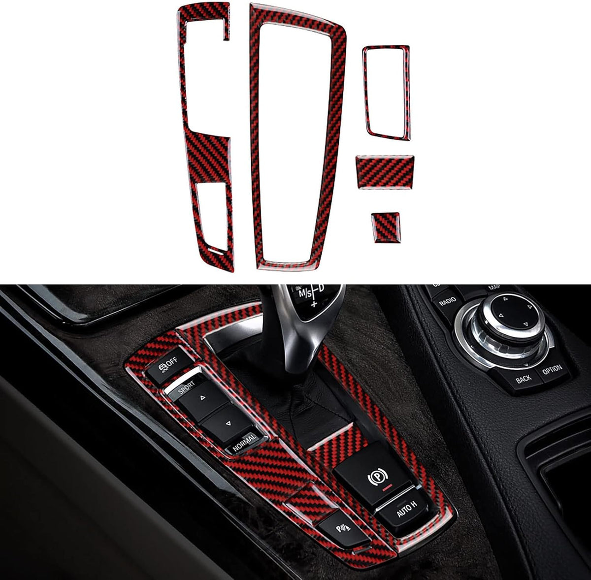 Carbon Fiber Car Gear Shift Panel Cover Trim S984109