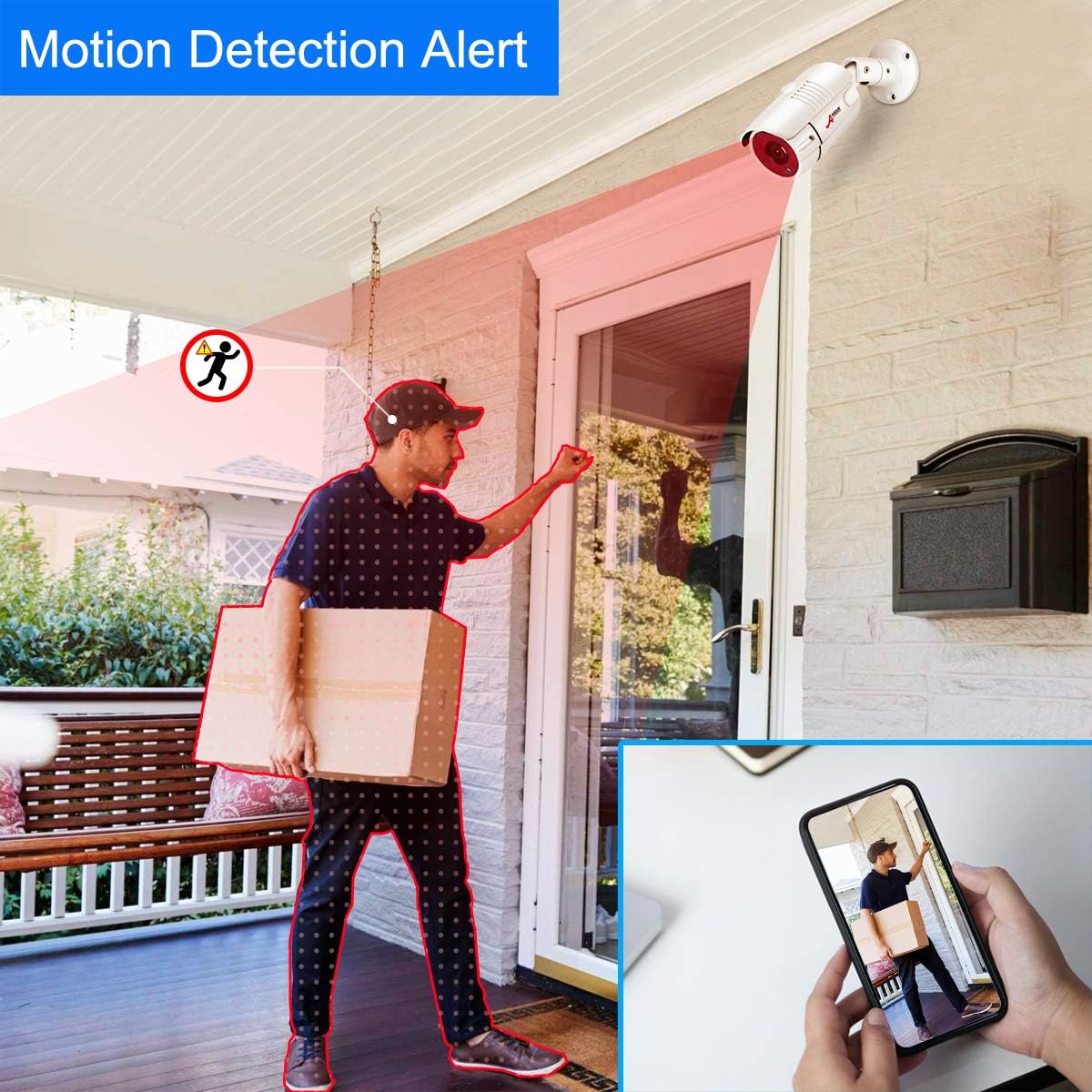 Wired 4 Channel HD Security Camera System with 1TB Hard Drive and 4 Weatherproof Cameras S9319