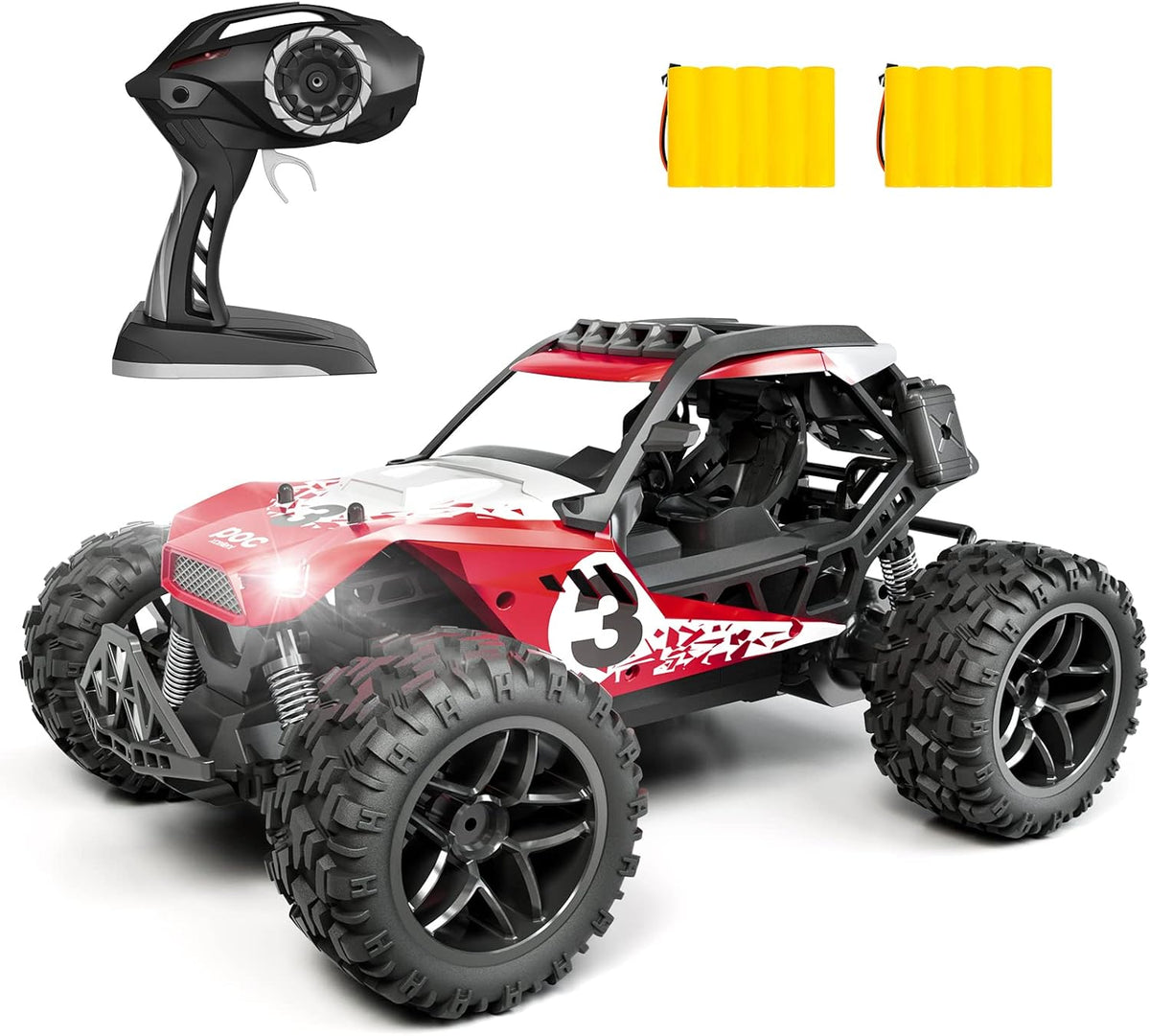1:14 Scale 2WD RC Monster Truck with Two Rechargeable Batteries C612354