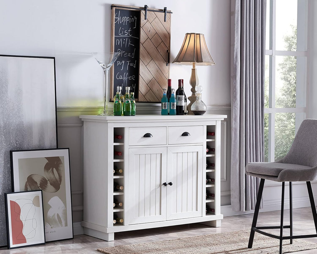 Mahogany Bar Cabinet with Stem Glass Placement E7124