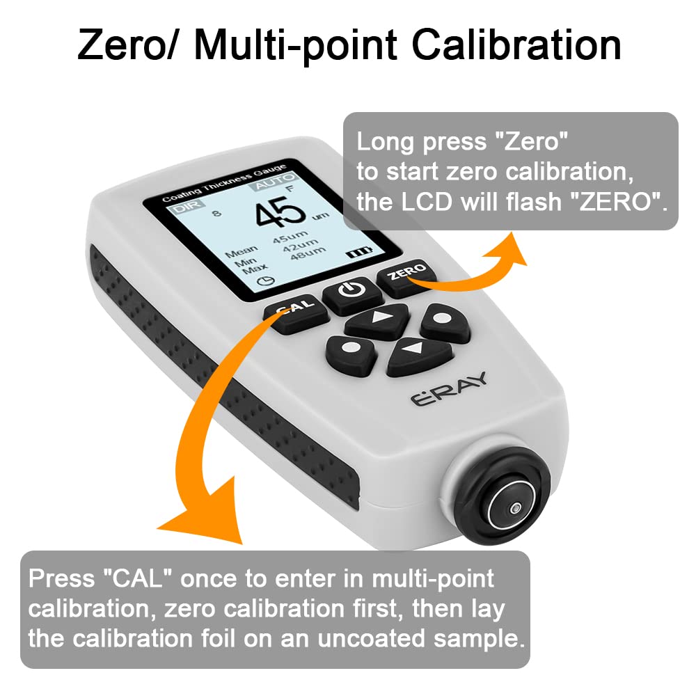 Digital Depth Mil Thickness Meter with Backlight LCD Display I589510