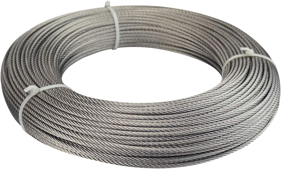 Stainless Steel Wire Rope Cable 3/16 Inch 7x19 V160