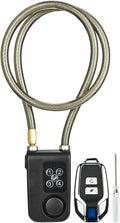 Anti-Theft Wireless Remote Control Alarm Bike Lock 4-Digit Password IP55 Waterproof H474319