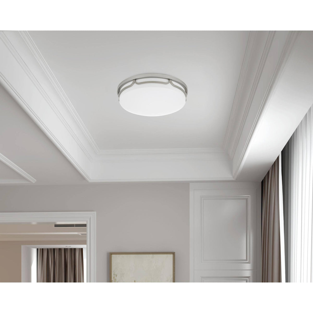 Integrated LED Dimmable Ceiling Flush Mount Q73676