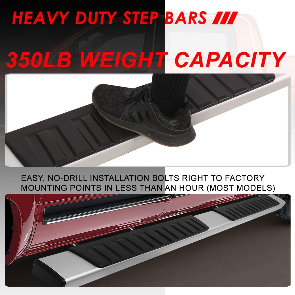 6 Inches Side Step Bar Running Boards N1420