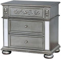 Traditional Wood 3-Drawer Nightstand G2695