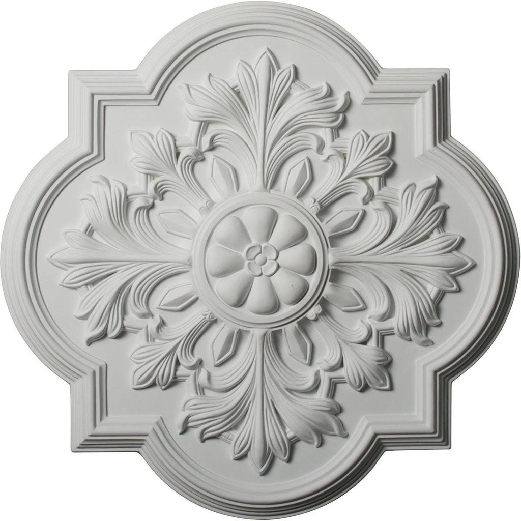 Hand-Painted Smokey Topaz Crackle Ceiling Medallion S1680