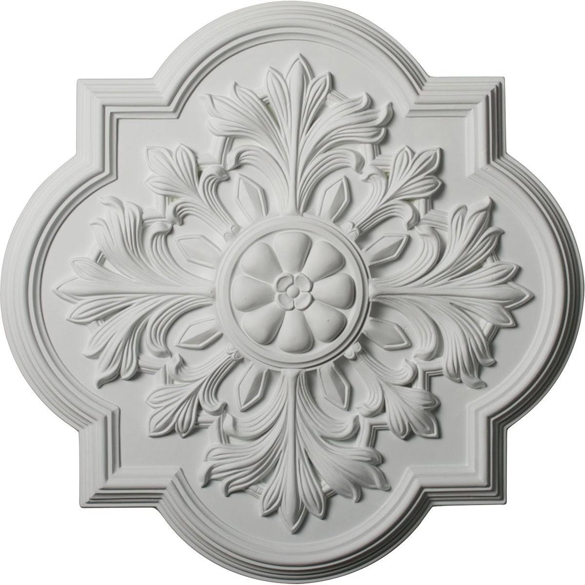 Hand-Painted Smokey Topaz Crackle Ceiling Medallion S1680