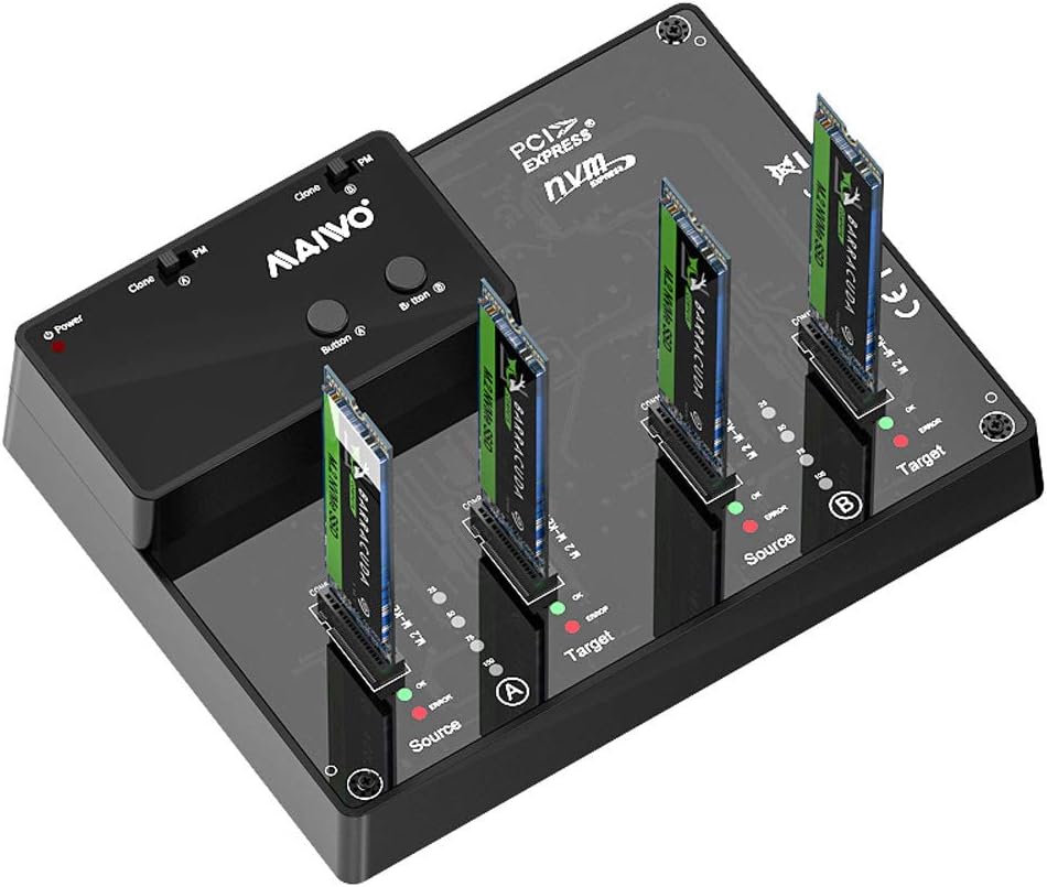 2 Bay M.2 NVMe Docking Station H2717