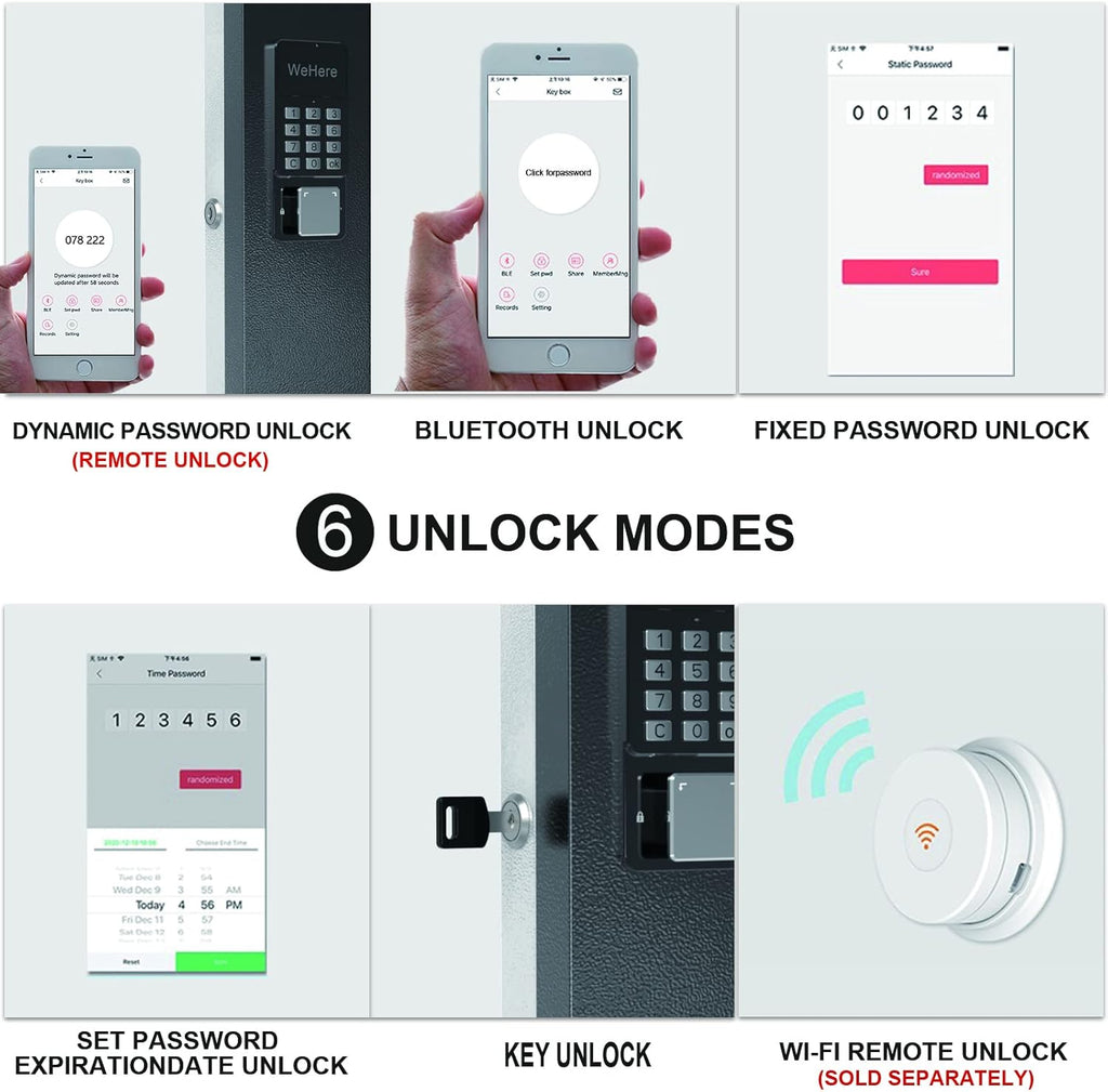 32 Key Metal Key Lock Box Wall Mount M3118