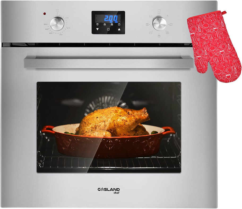 24 Inch 240V 2800W 2.3 Cu.ft 9 Cooking Functions Convection Single Wall Oven W240