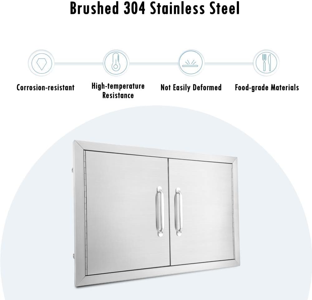 39 W X 26 H Stainless Steel Double Access Door X948