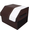 Foldable Car Trunk Storage Box PU Leather with Lid Pack of 2 V349