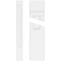 Raised Panel PVC Pilaster with Capital & Base (Pair) C408
