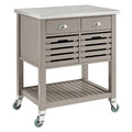 Stainless Steel-Top Kitchen Cart C4886