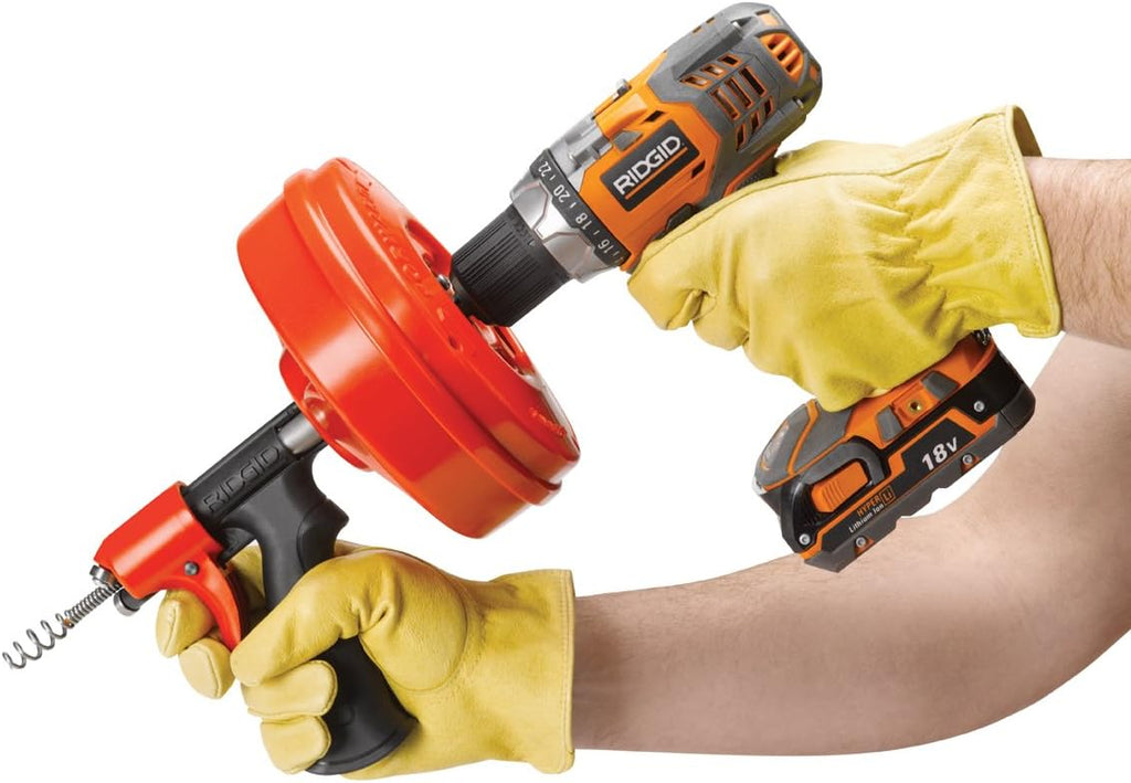 Power Spin Drain Cleaner Cable and Bulb Drain Auger T7508