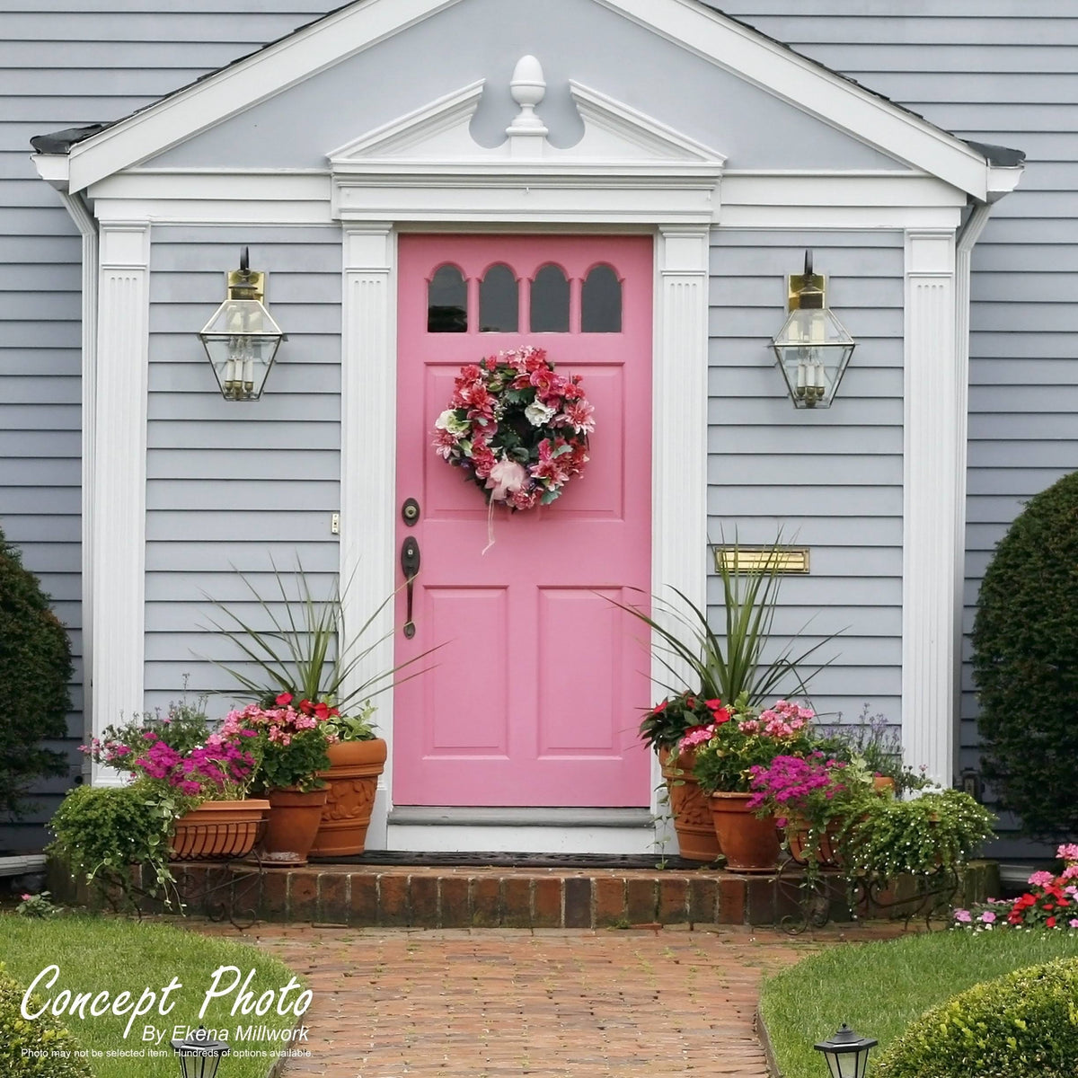 PVC Pilaster with Decorative Capital & Base (Pair) I89277