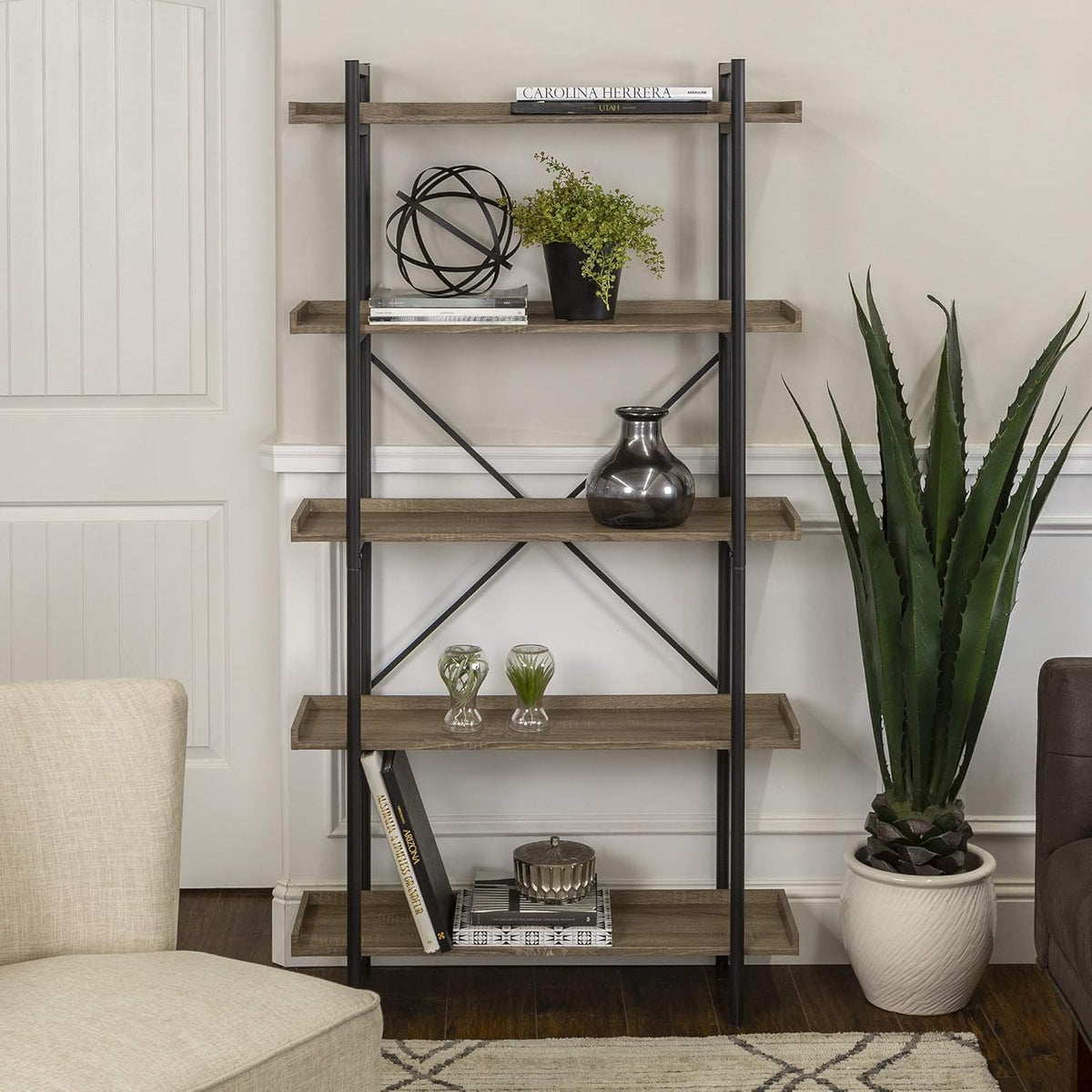 Dark Walnut Wood Storage Cabinet J29153