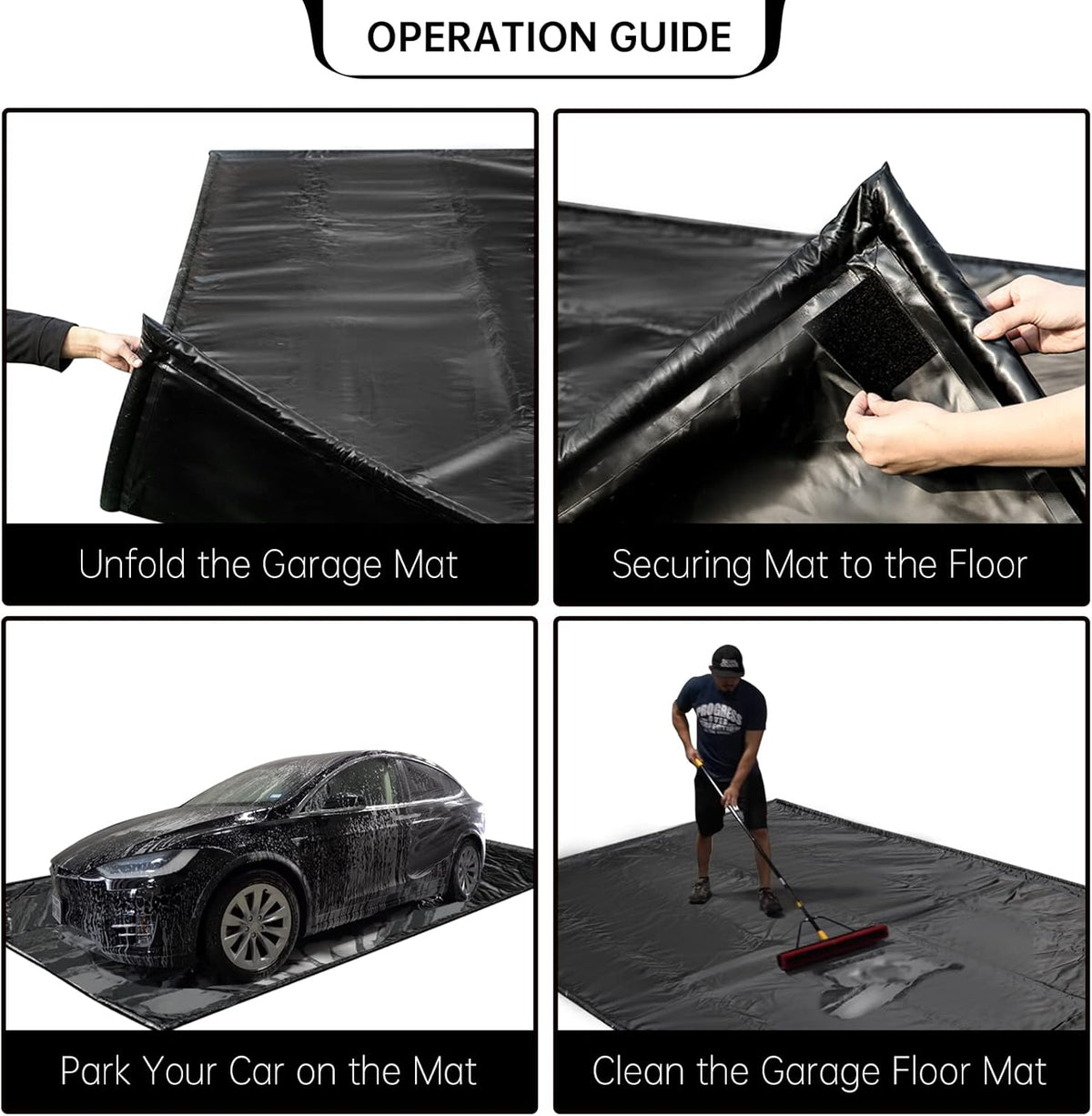Garage Floor Mat 7'9x18' Containment Mat Z852103