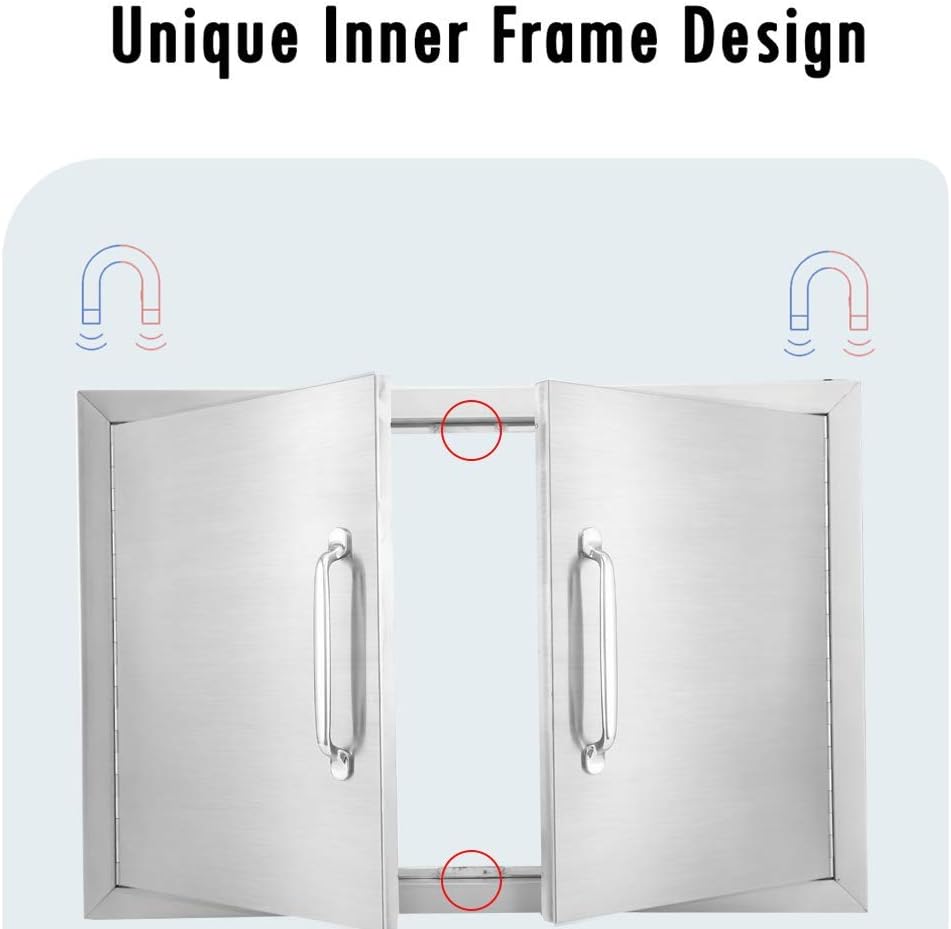 39 W X 26 H Stainless Steel Double Access Door X948