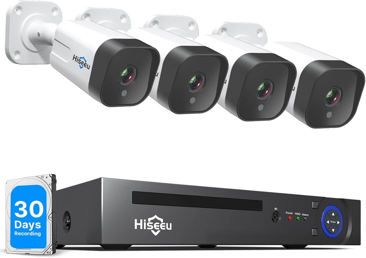 5MP PoE Security Camera System with 3TB Hard Drive O547223