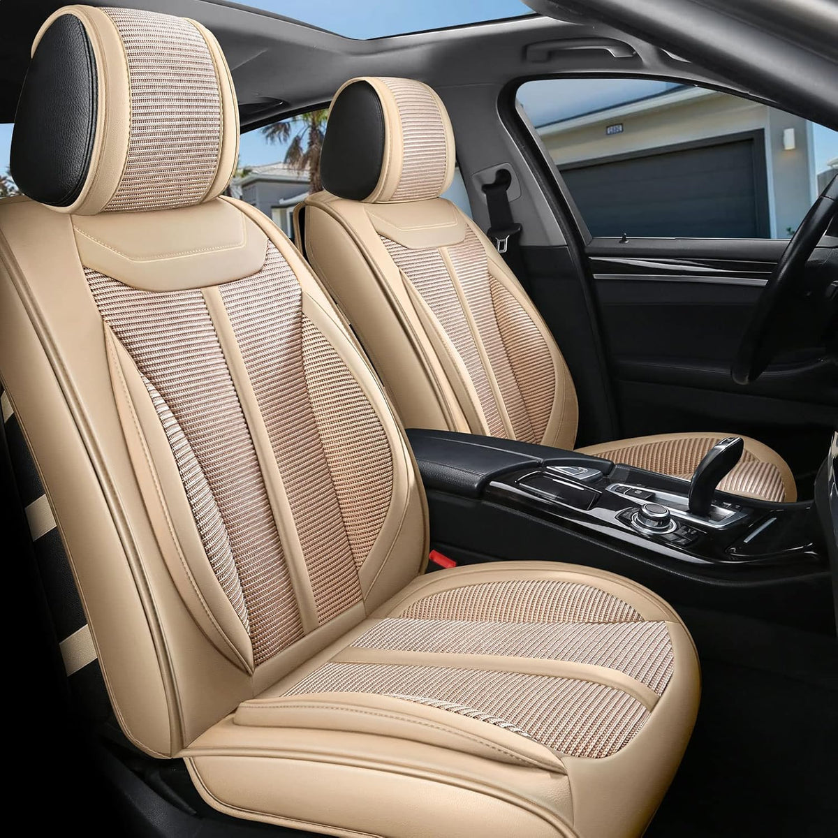 Leather Full Set Car Seat Covers L4880