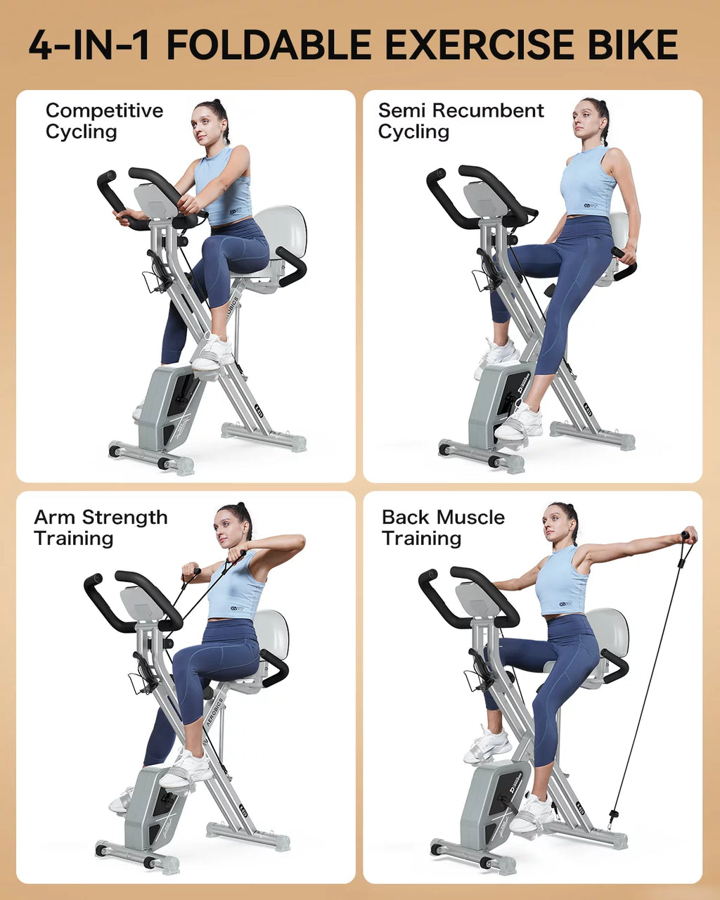 Foldable Magnetic Exercise Bike W68347