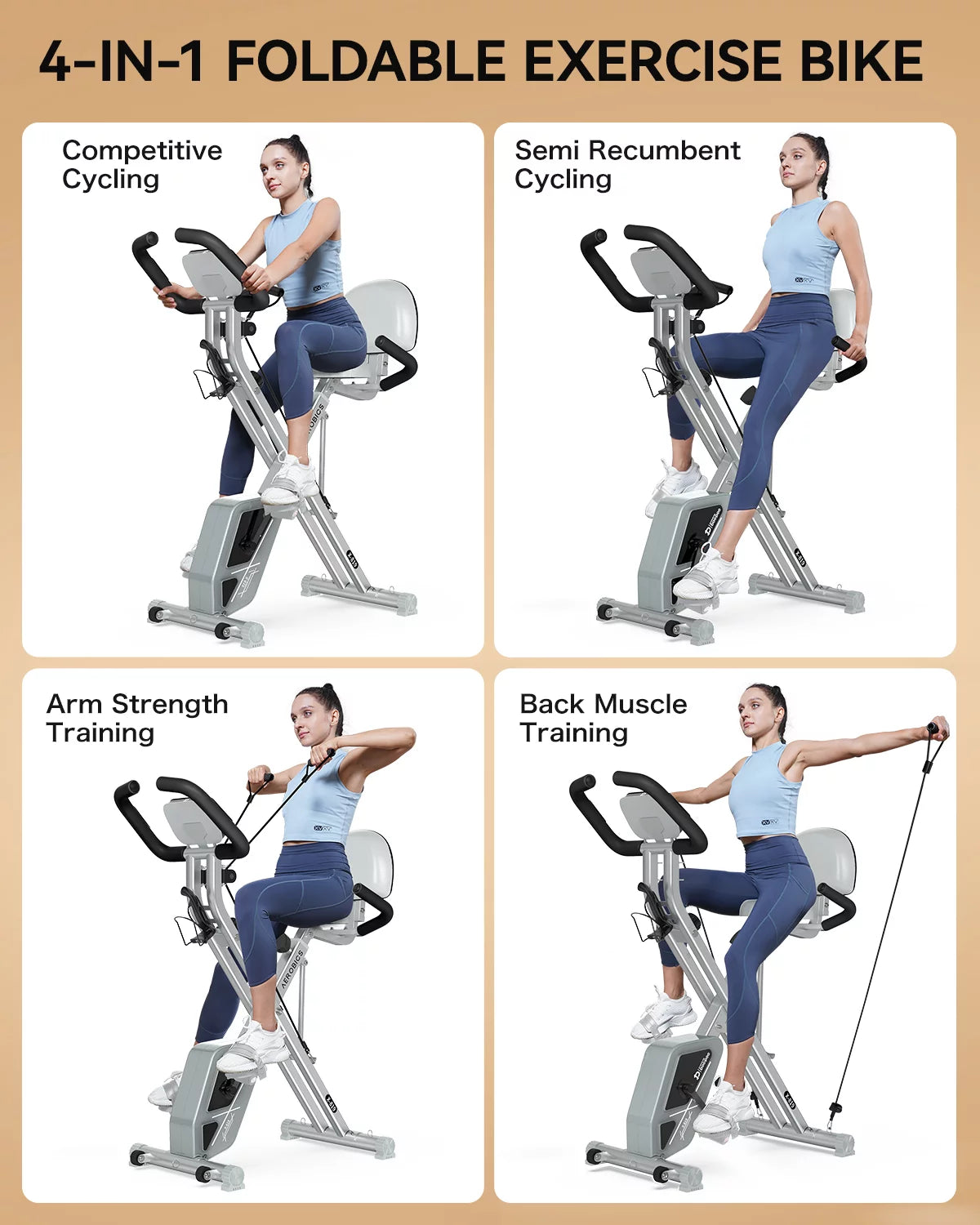 Foldable Magnetic Exercise Bike W68347