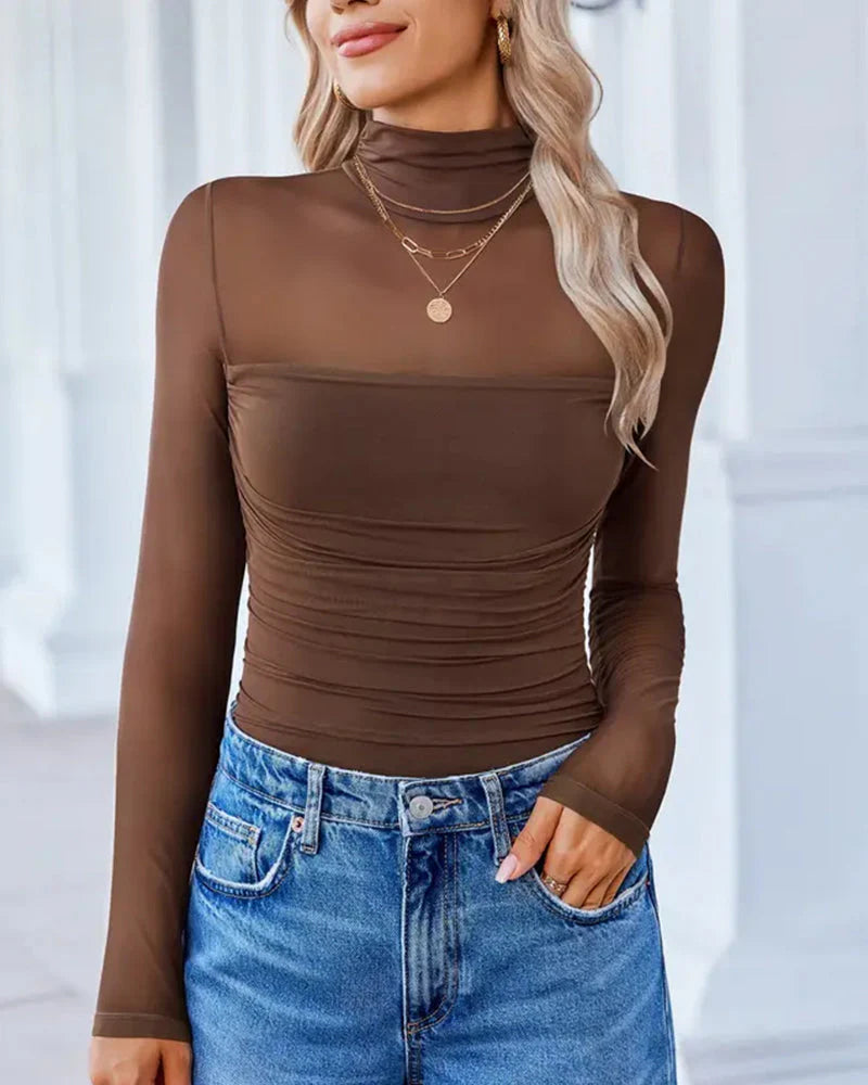 Long Sleeve Turtle Neck Bodysuit L533260