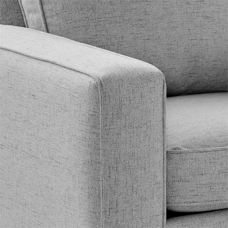 Gray Wood & Fabric Sofa C380