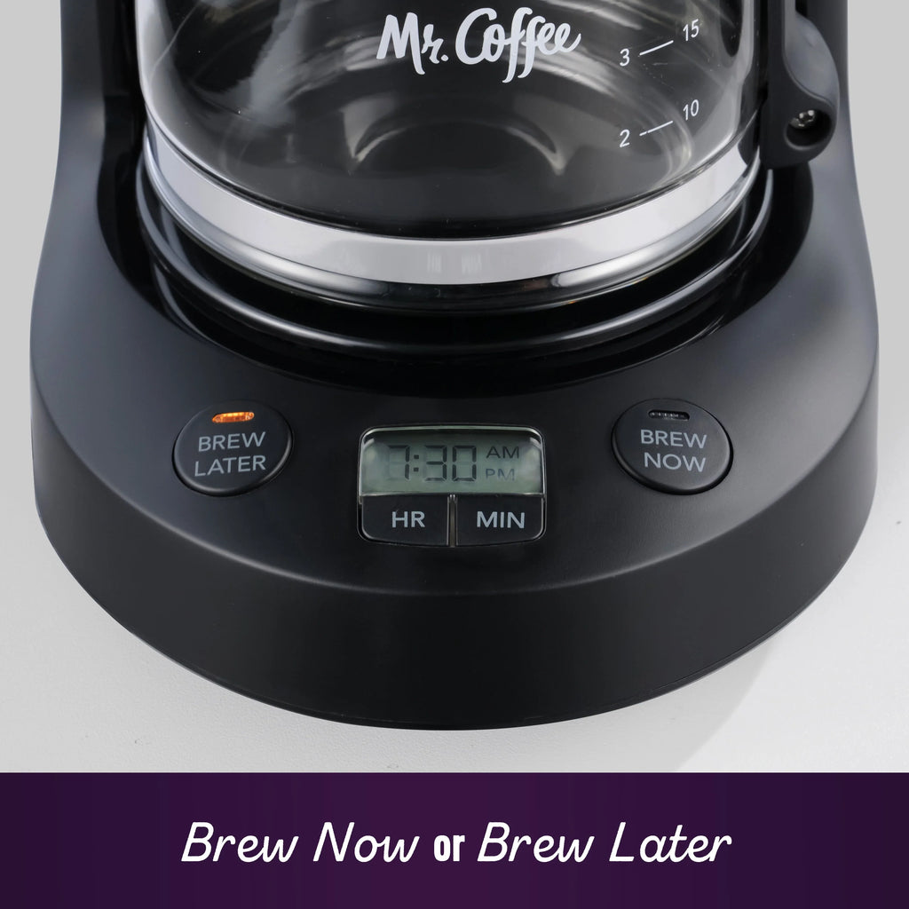5-Cup Programmable Coffee Maker, 25 oz. Mini Brew, Black B428