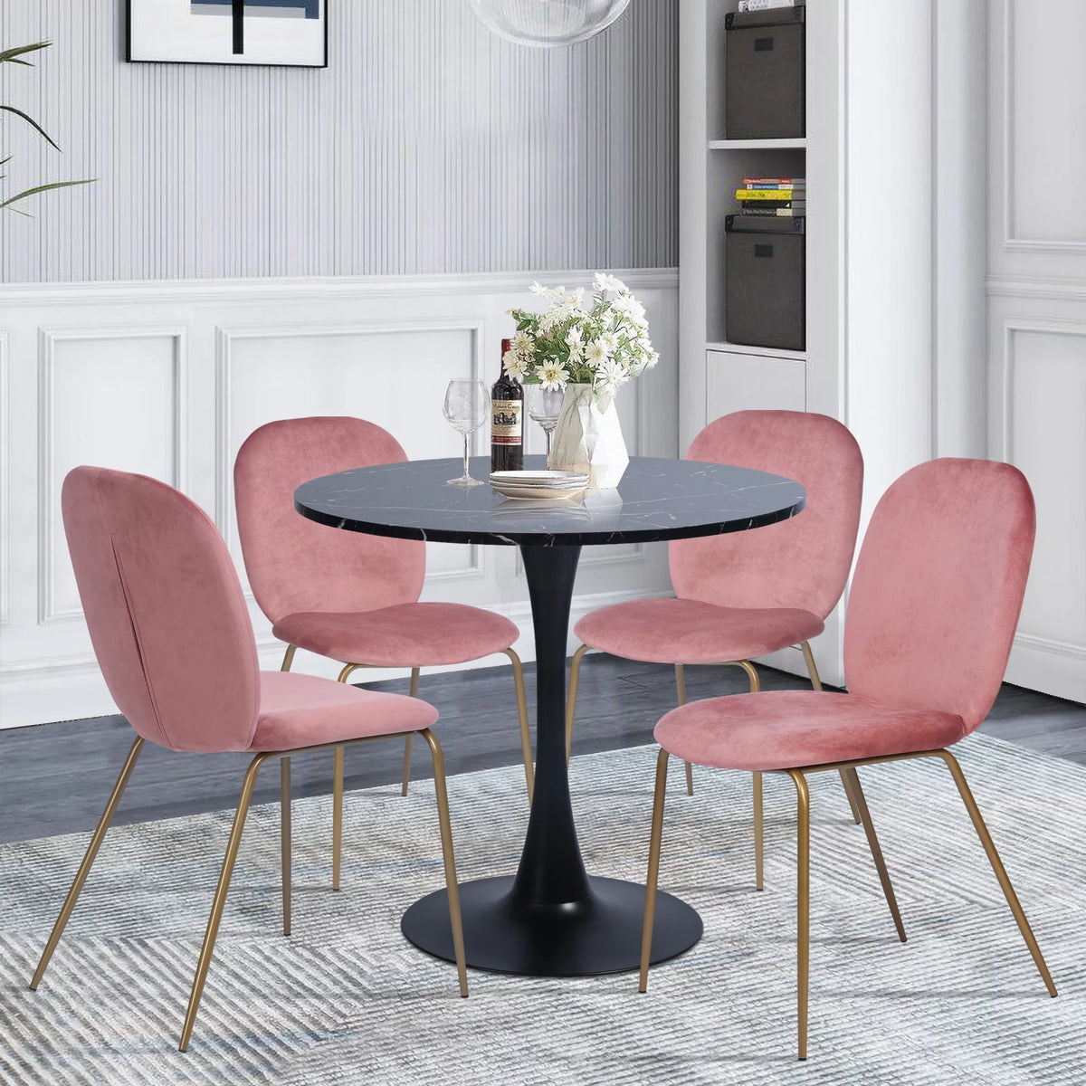 Velvet Dining Chair Set of 2 K2502
