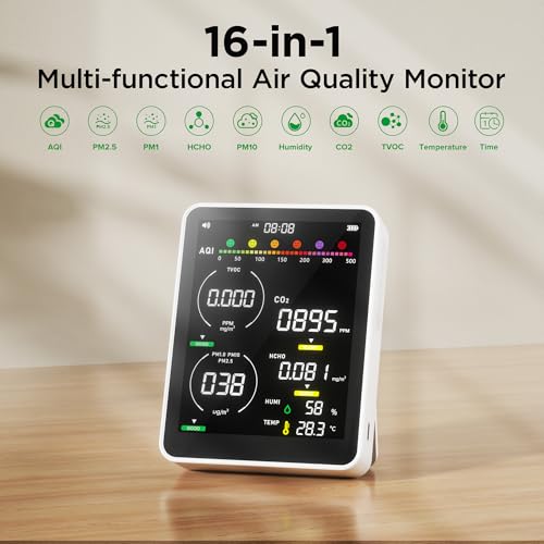 16-in-1 Portable Air Quality Monitor Indoor R89304
