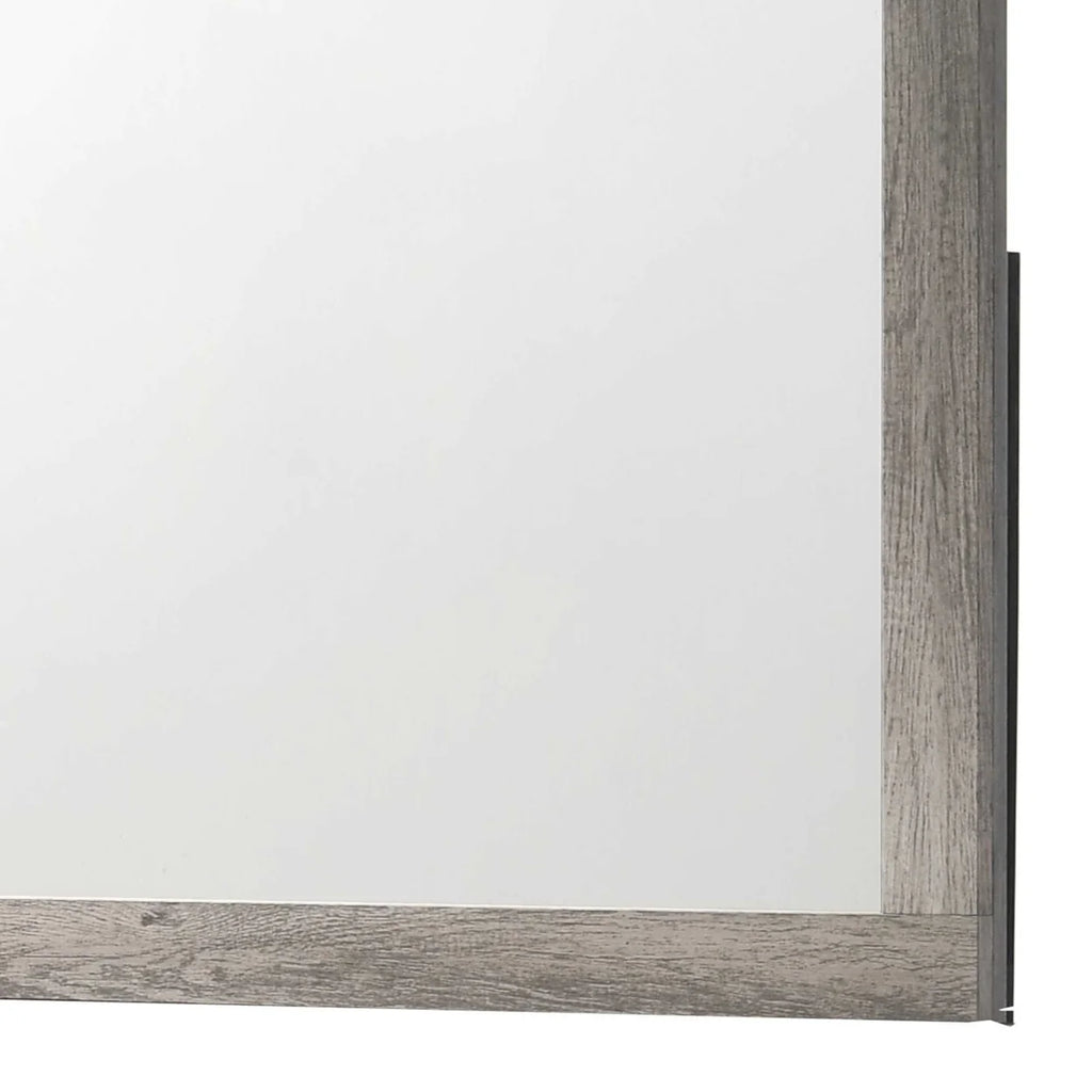 Rectangular Wooden Dresser Top Mirror U572