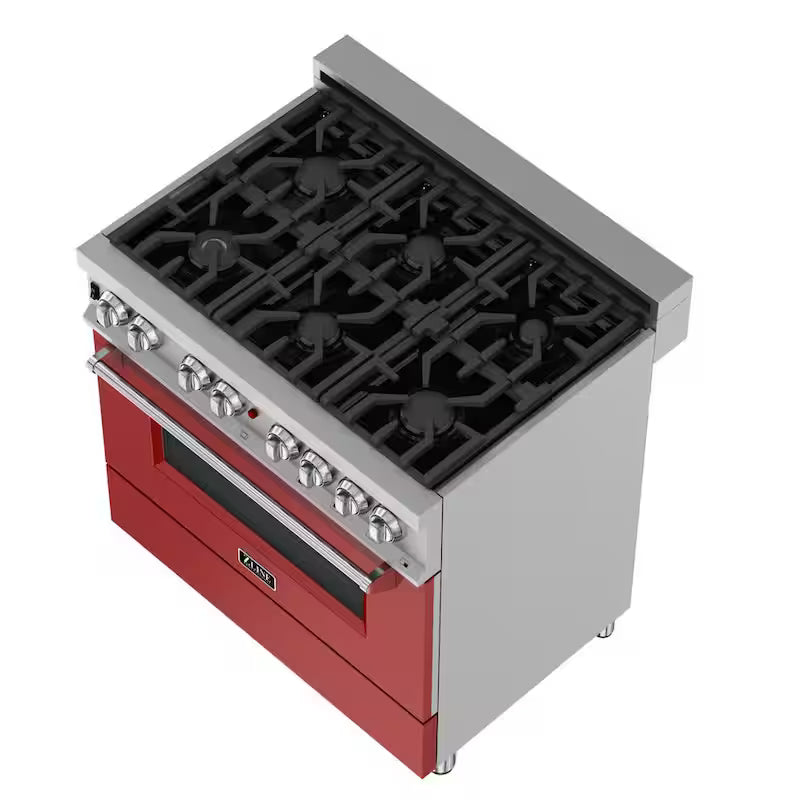 6 Burner Dual Fuel Range with Stainless Steel F836091