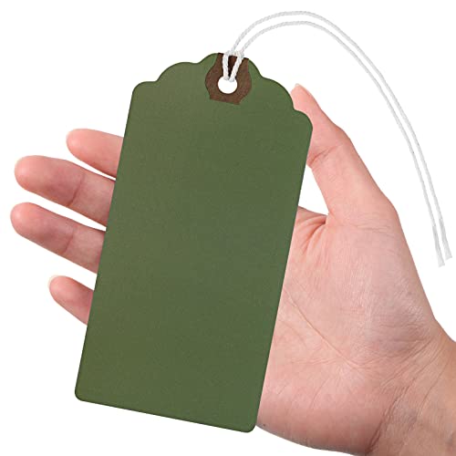 60 Pcs Large Paper Gift Tags with String R399