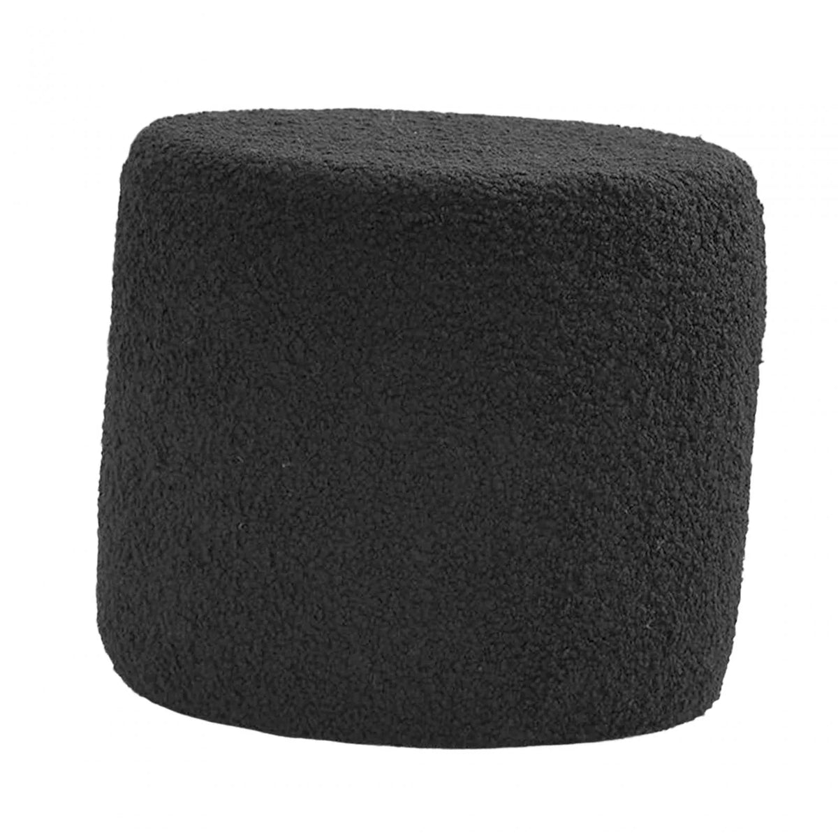 Black Cylinder Ottoman Footstool W631304