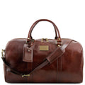 Brown Large Leather Duffle Bag U972