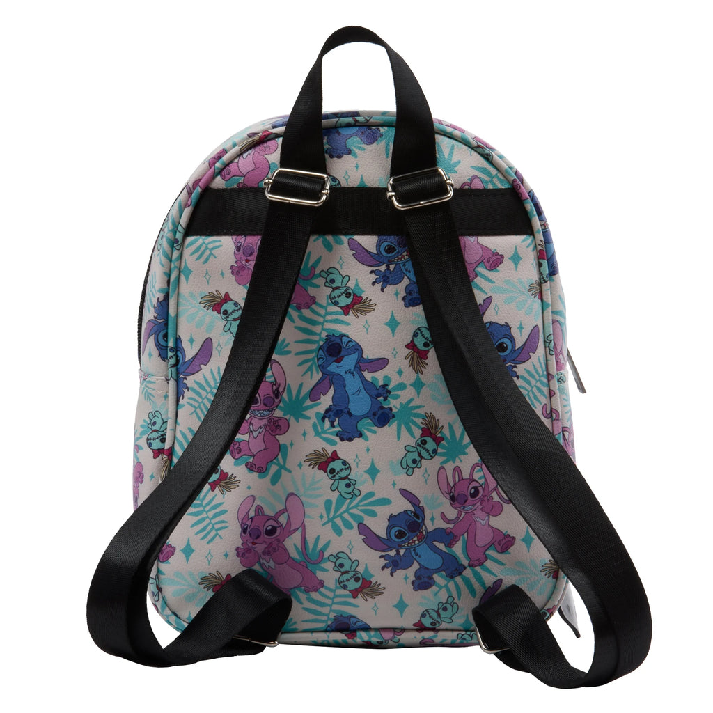 Mini Backpack with Allover Print & Molded Dangle, 10.5 Inches, Adjustable Straps, Faux Leather Y50243