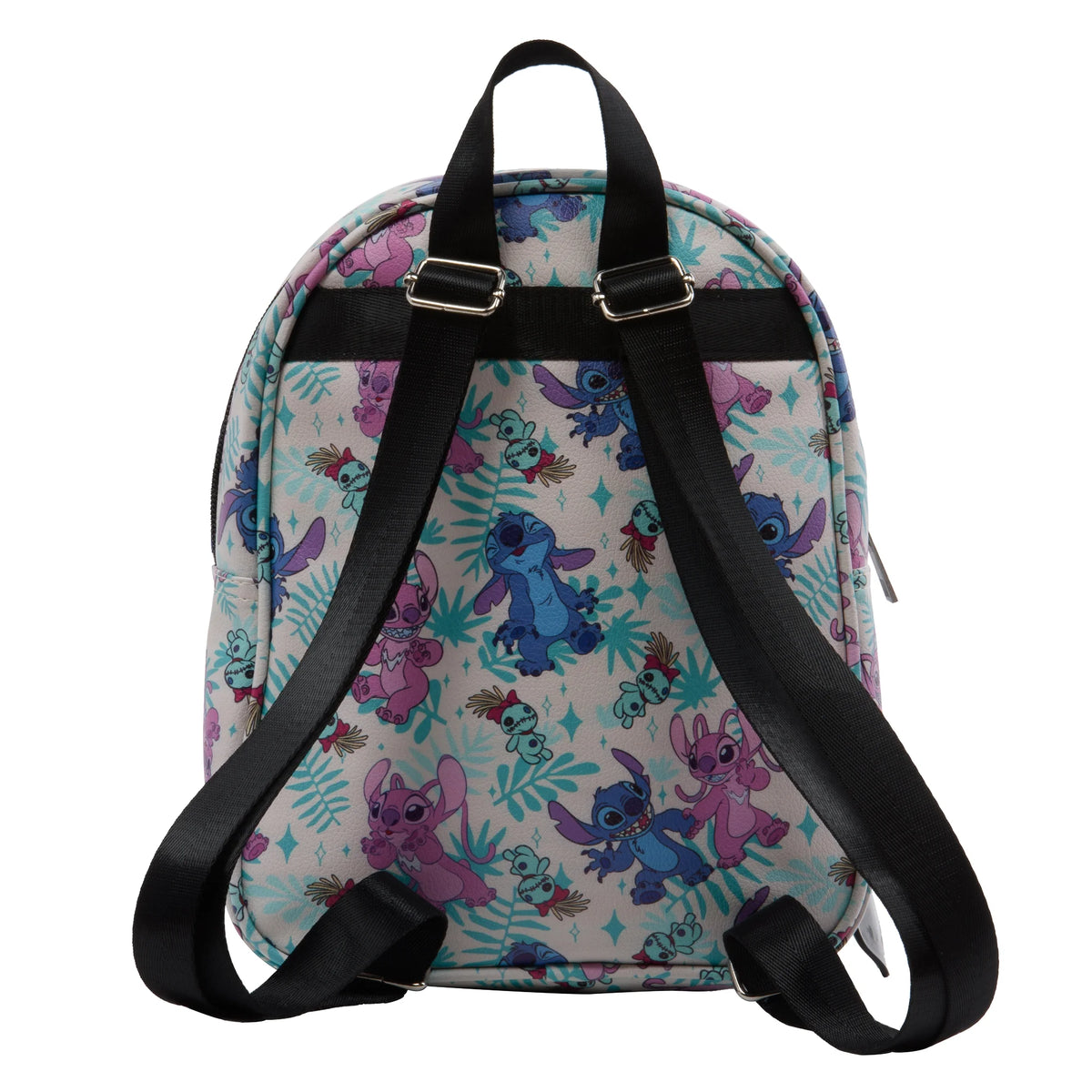 Mini Backpack with Allover Print & Molded Dangle, 10.5 Inches, Adjustable Straps, Faux Leather Y50243