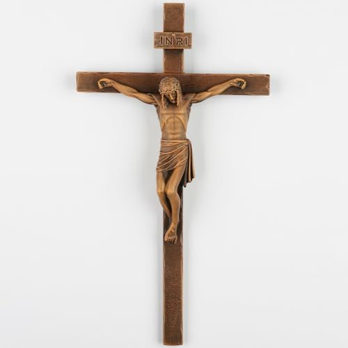 Brown Wooden Crucifix Wall Cross H52367